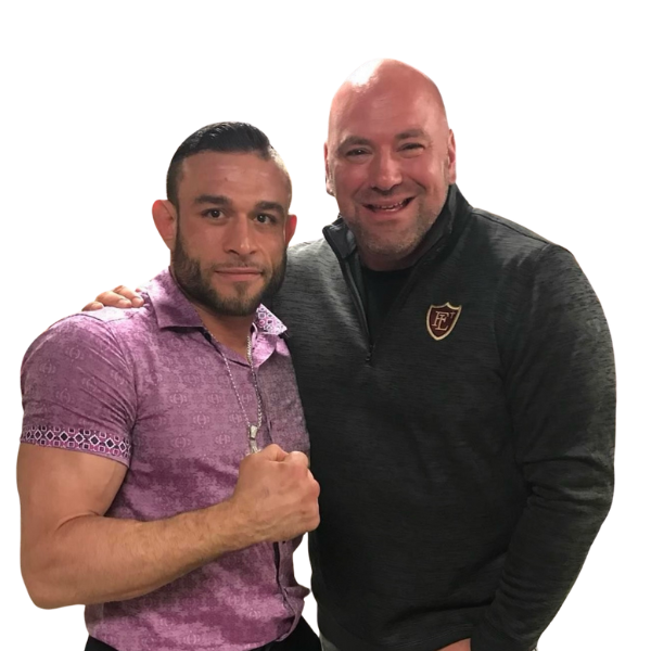 Christian DeFiris with Dana White